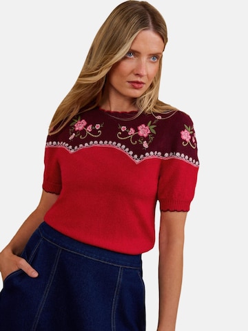 love & roses - Jersey en rojo: frente