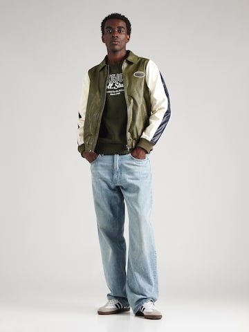 JACK & JONES Sweatshirt 'JJMakoto' in Groen