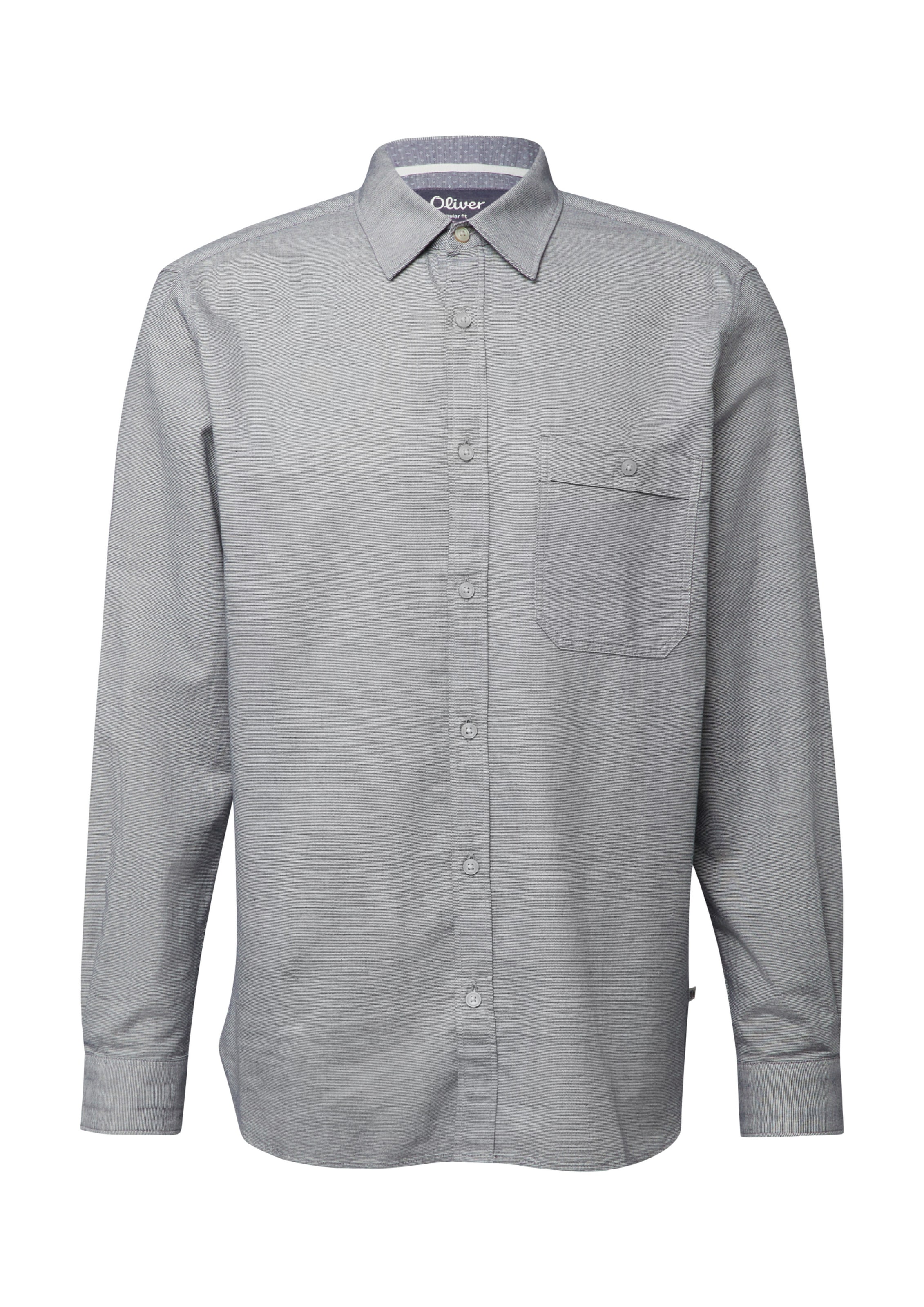 s.Oliver Hemd in marine / weiß, Produktansicht