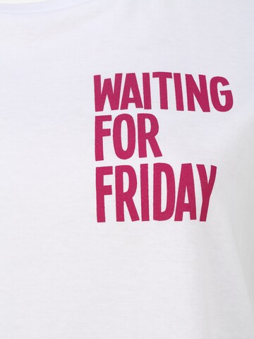 Mister Tee Shirt 'Waiting For' in Wit