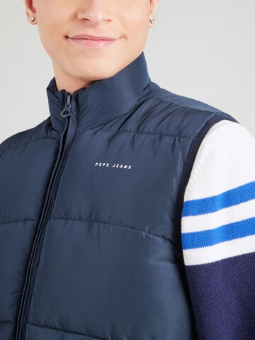 Pepe Jeans Weste 'TOBY' in Blau