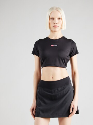 Reebok - Camisa funcionais 'LUX BOLD' em preto: frente