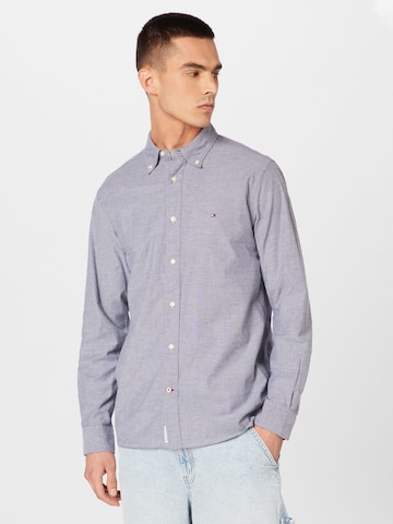 TOMMY HILFIGER - Regular Fit Camisa 'OXFORD' em azul: frente