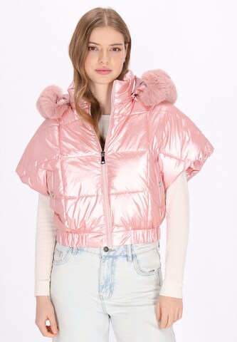 Gilet MYMO en rose : devant