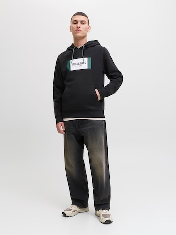 Sweat-shirt 'JJHAYATO' JACK & JONES en noir