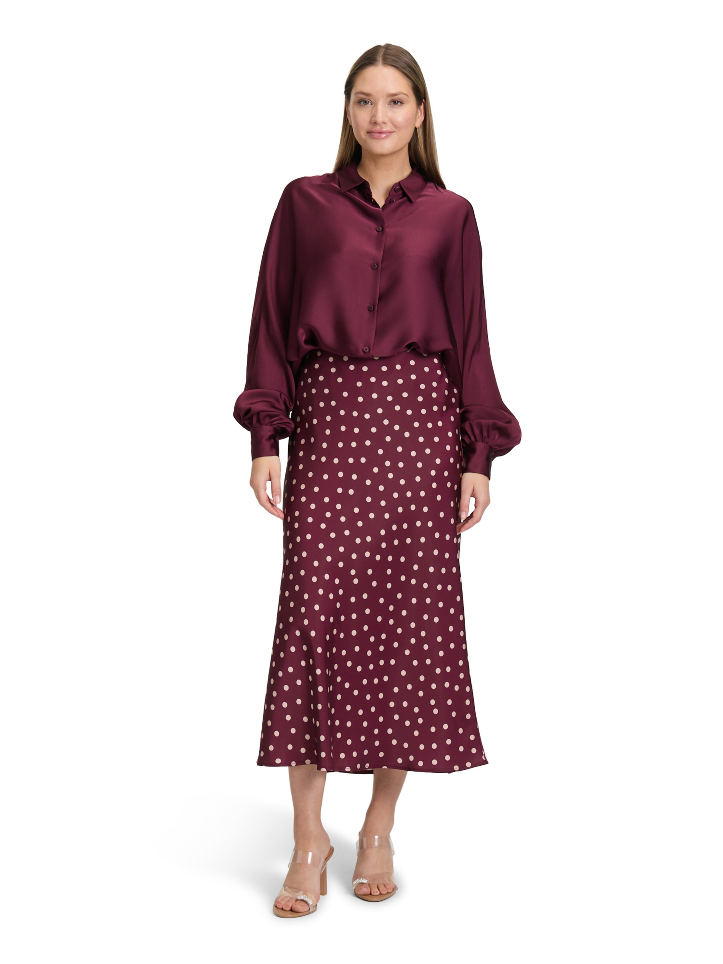 Chemisier Vera Mont en rouge