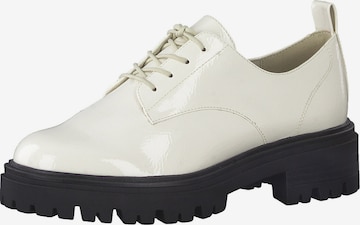 TAMARIS Lace-up shoe in Beige: front