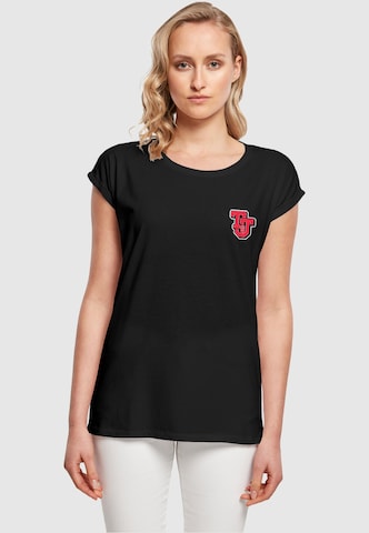 ABSOLUTE CULT T-Shirt 'Tom And Jerry - Collegiate' in Schwarz: predná strana