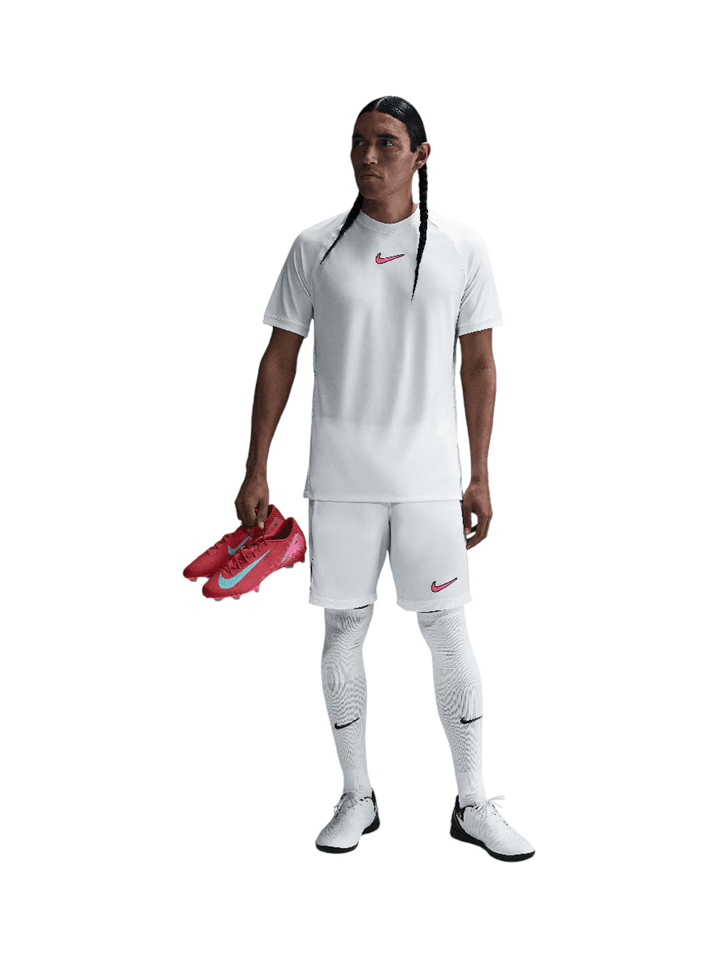 NIKE Performance Shirt 'Academy' in White: front