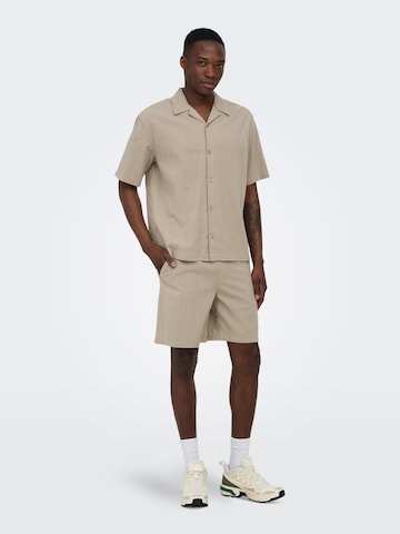 Regular Pantalon 'ONSCruz' Only & Sons en beige