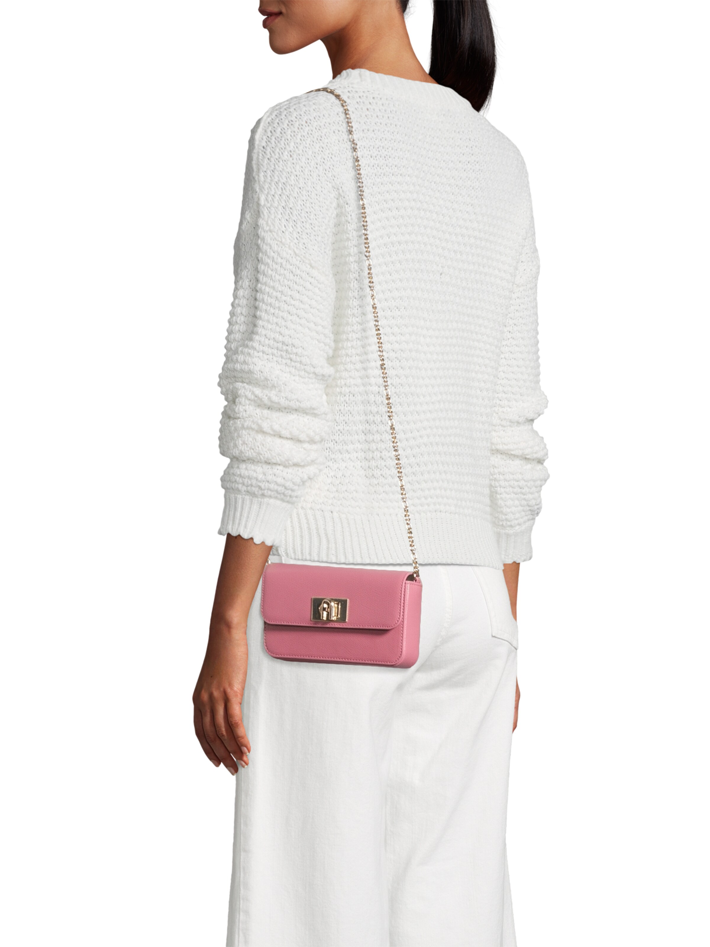 rožinė FURLA Rankinė su ilgu dirželiu