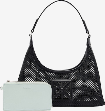 Calvin Klein - Bolso de hombro en negro: frente