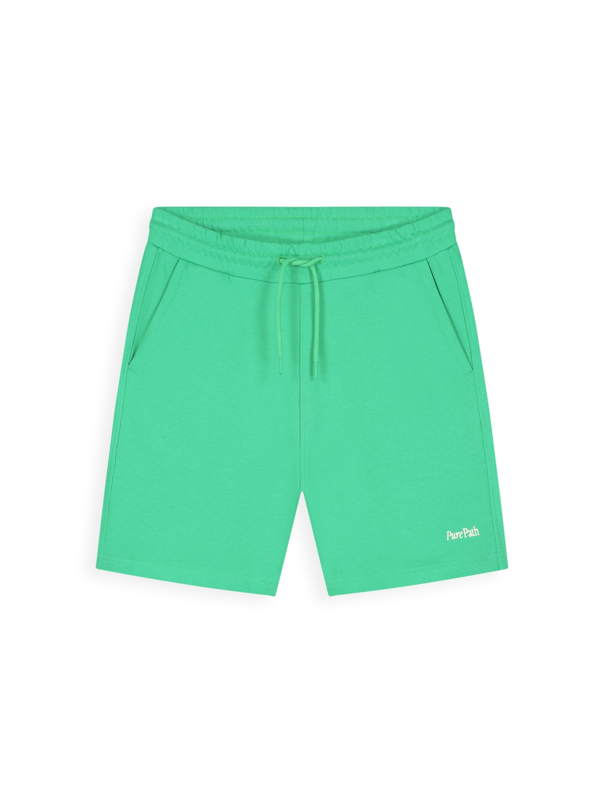 Pure Path Regular Pants in Green: front