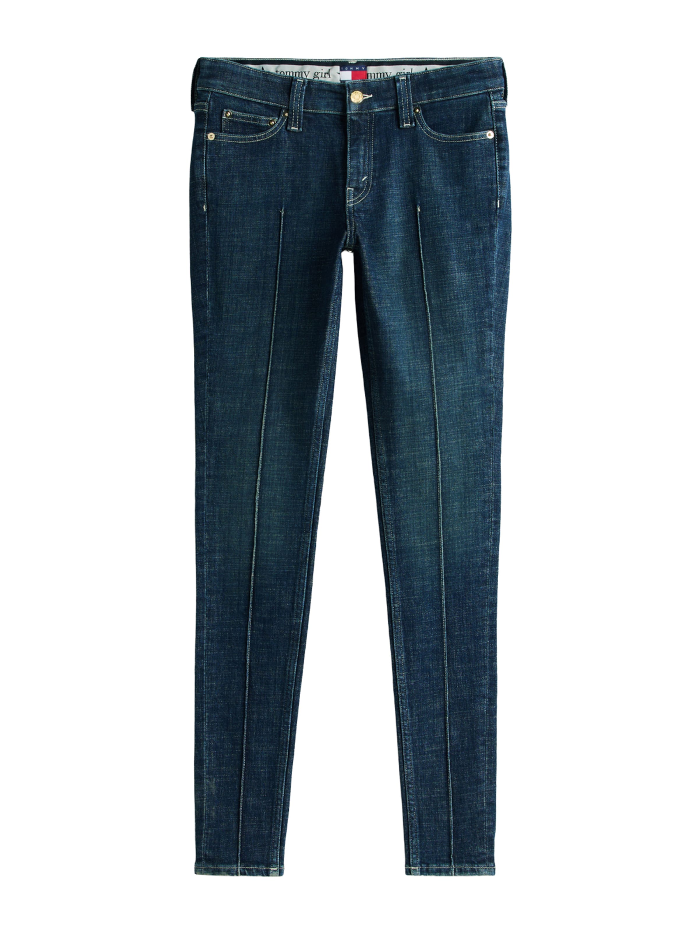 mėlyna Tommy Jeans Siauras Džinsai: priekis