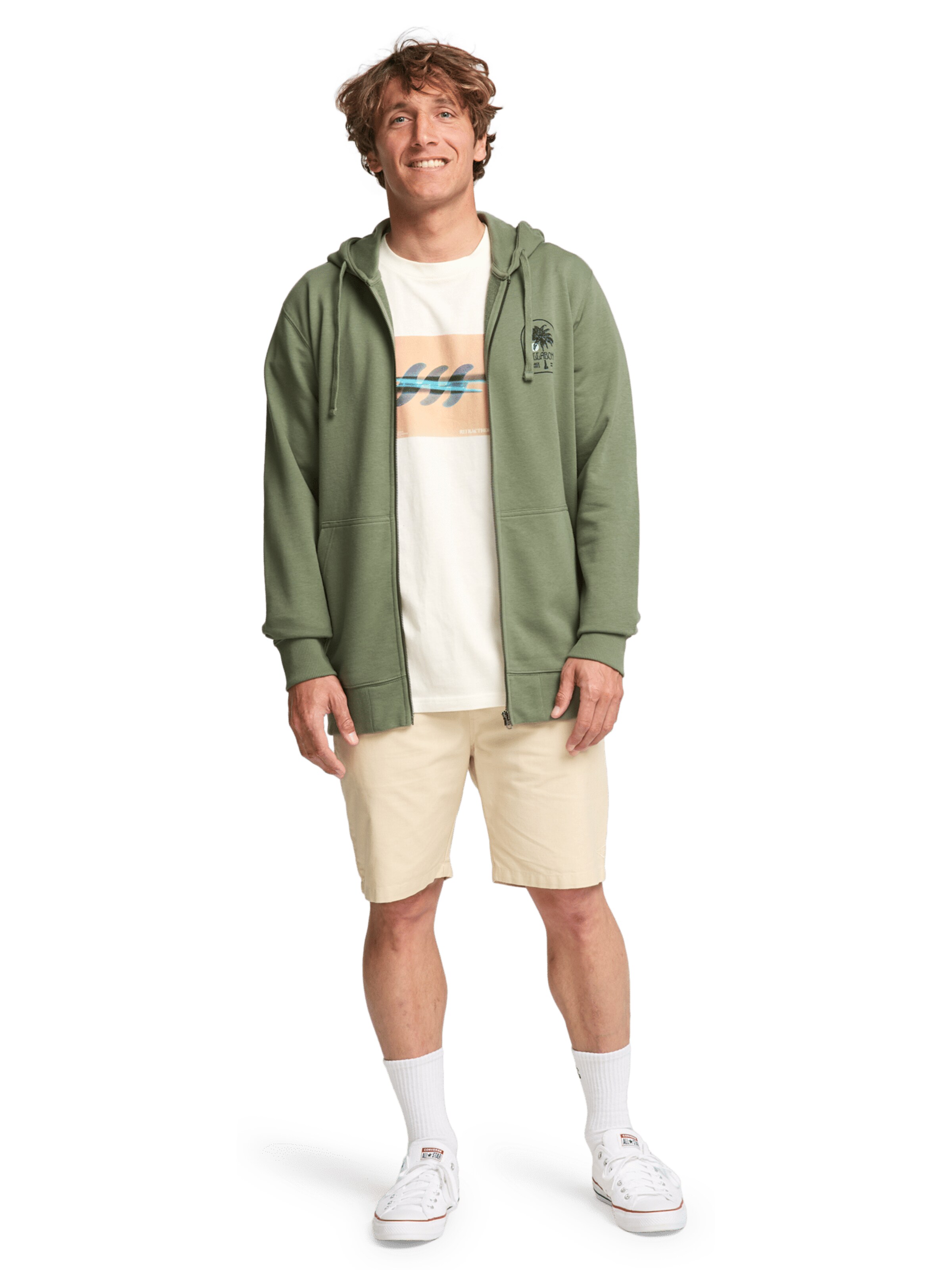 BILLABONG Sweatjacke in Grün