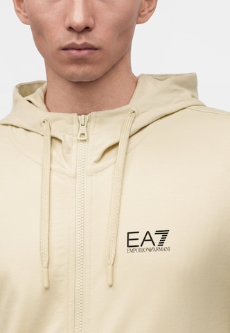 EA7 Emporio Armani Кофта на молнии в Бежевый