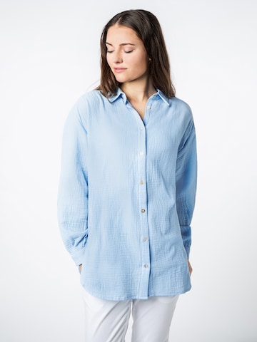 Sublevel Blouse in Blauw: voorkant