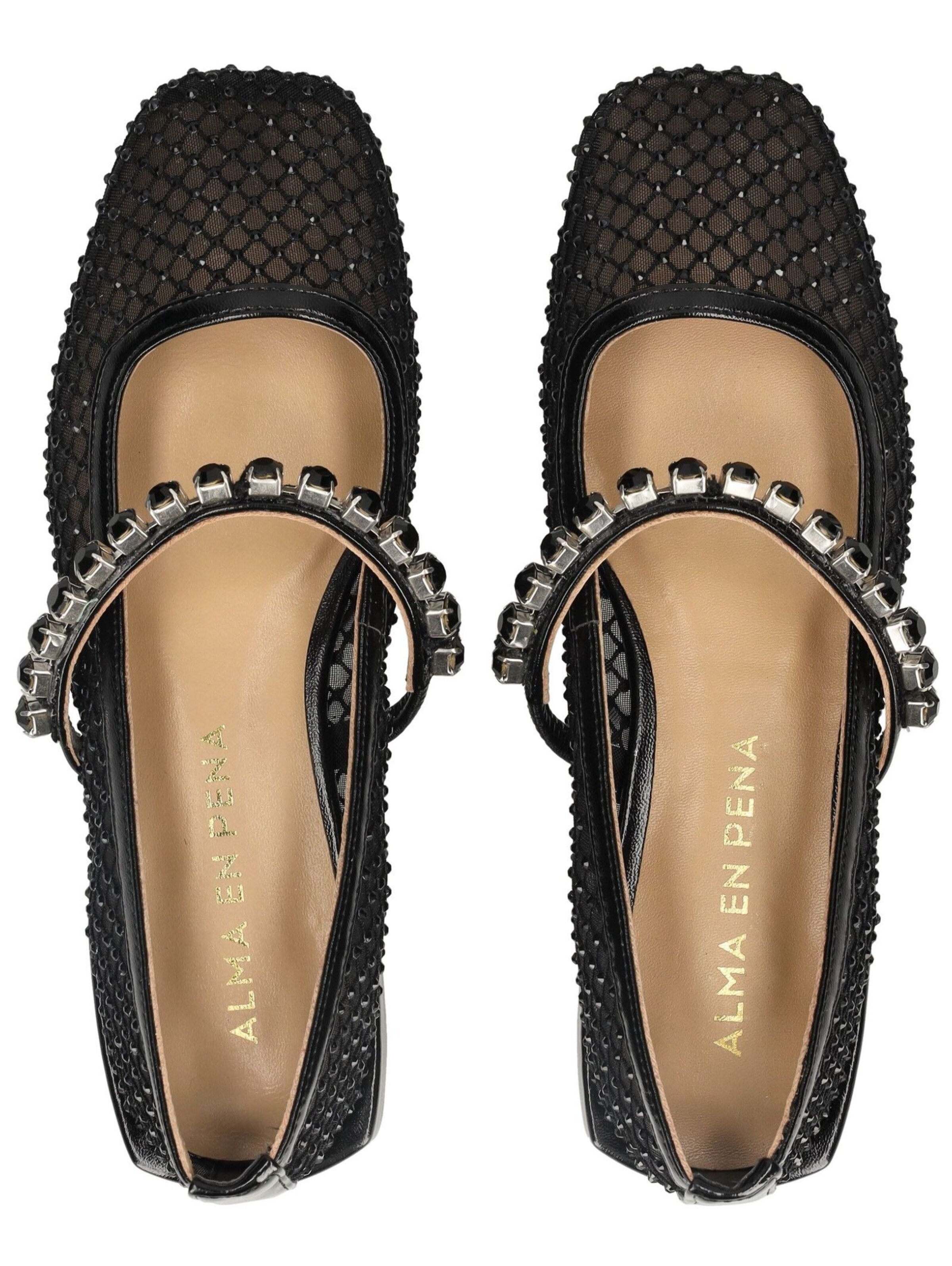 Alma En Pena Strap ballerina in Black