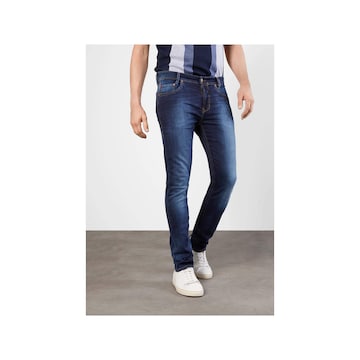 MAC Slimfit Jeans in Blauw: voorkant