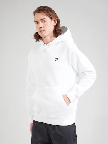 balta Nike Sportswear Megztinis be užsegimo 'CLUB': priekis