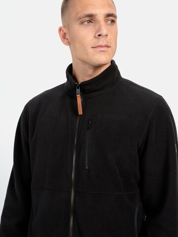 CAMEL ACTIVE Fleecejacke aus recyceltem Polyester in Schwarz