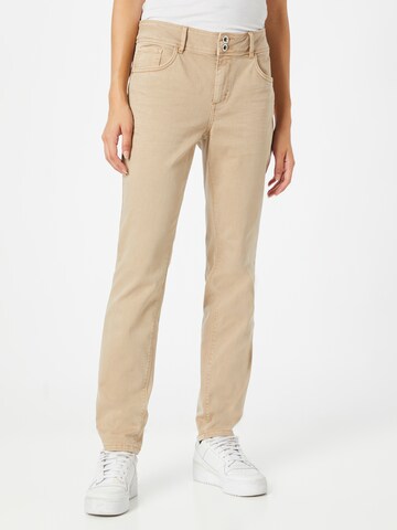 TOM TAILOR Skinny Jeans 'Alexa' in Beige: voorkant