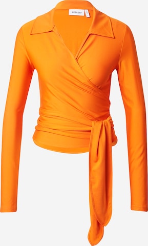 WEEKDAY Blouse 'IRIS' in Orange: front