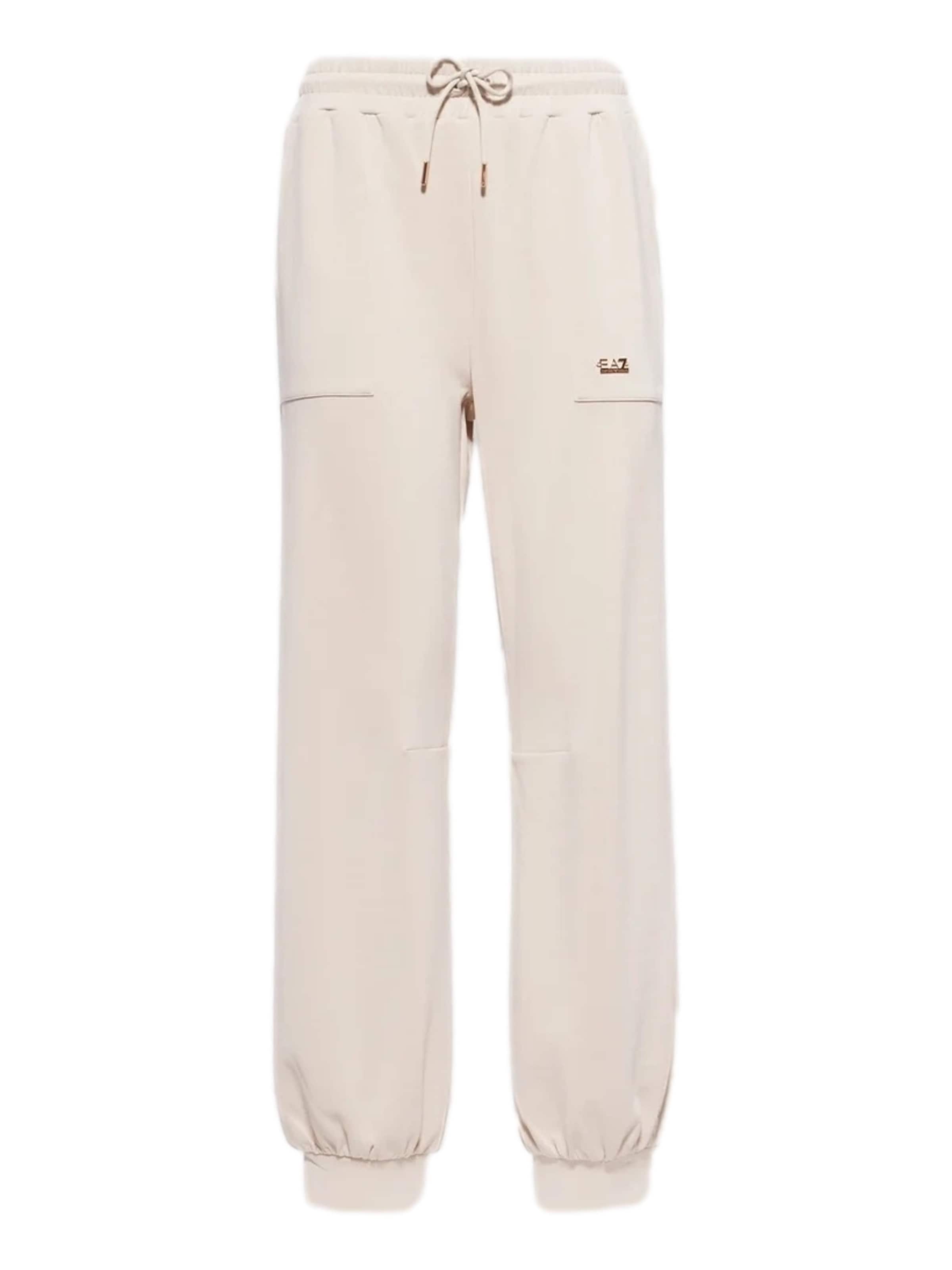 Tapered Pantaloni sportivi di EA7 Emporio Armani in beige: frontale