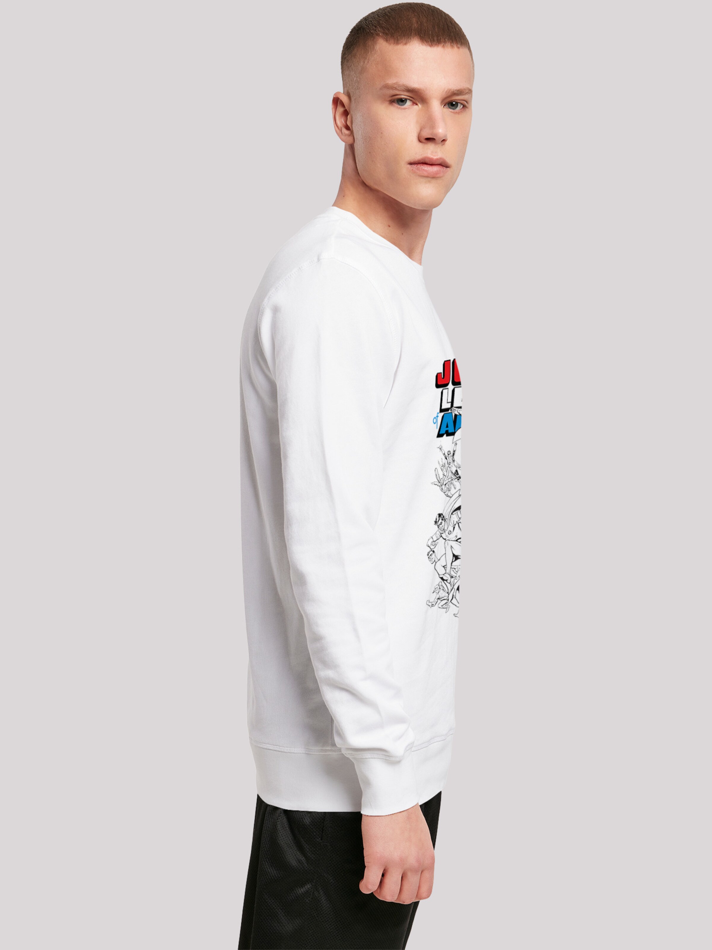 Männer Sweat F4NT4STIC Sweatshirt 'DC Comics Justice League of America ' in Weiß - MG36218 Männer Sweat F4NT4STIC Sweatshirt 'DC Comics Justice League of America ' in Weiß - MG36218