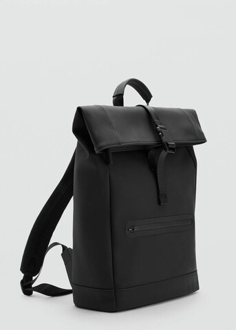 MANGO MAN Rucksack 'Gum' in Schwarz