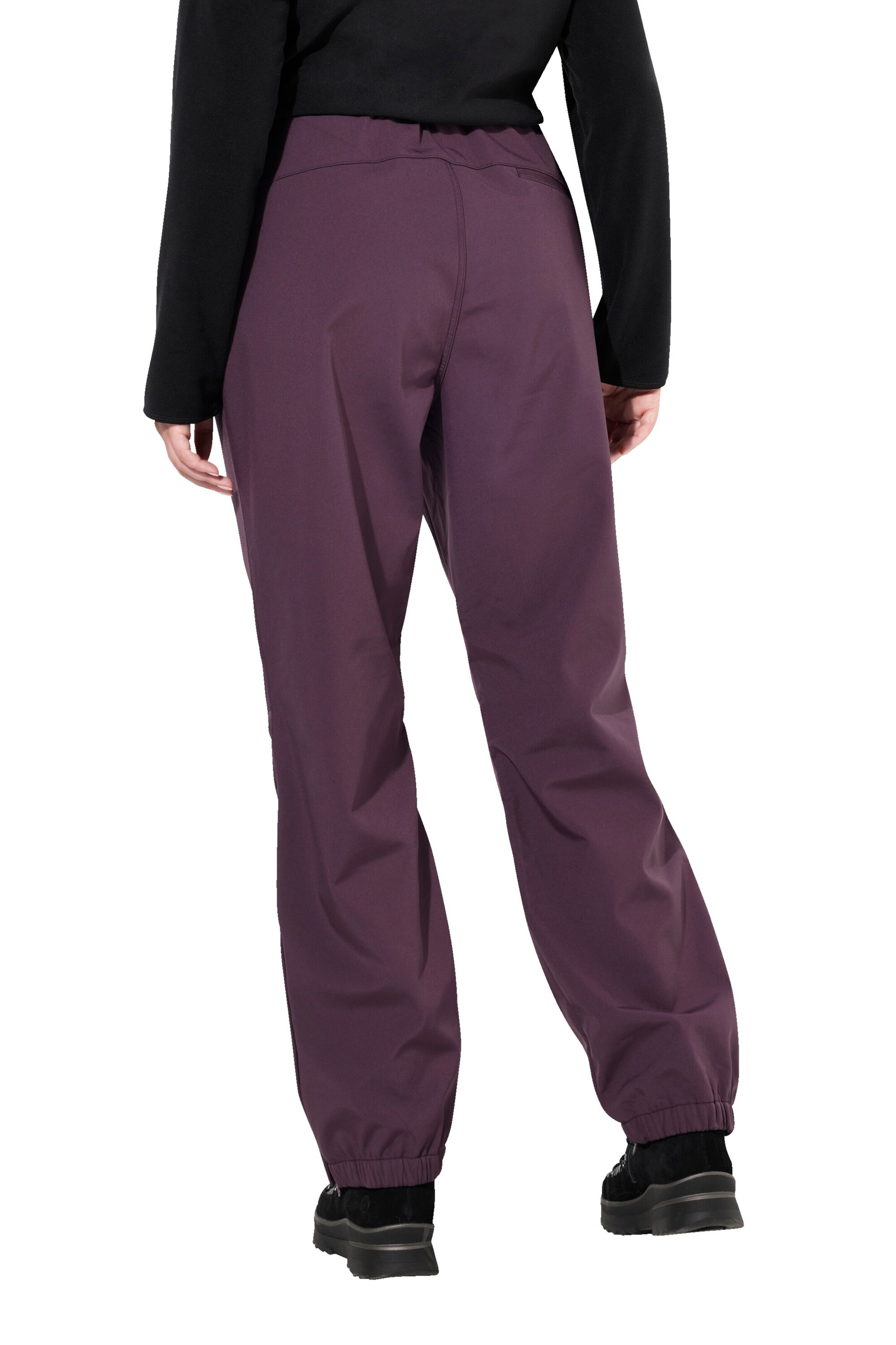 Ulla Popken Tapered Trousers in Purple