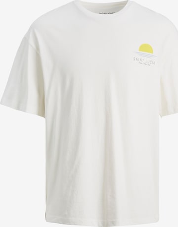 T-Shirt 'HOLIDAY' JACK & JONES en blanc : devant