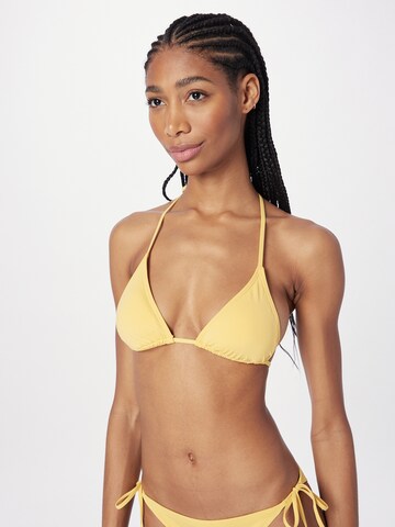 BILLABONG Triangle Athletic Bikini Top in Yellow: front