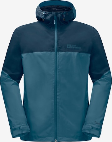 JACK WOLFSKIN Outdoor jacket 'Weiltal' in Blue: front