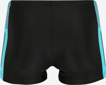 ADIDAS PERFORMANCE Athletic Swim Trunks 'Colorblock 3-Stripes' in Black