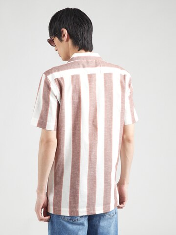 Regular fit Camicia di Lindbergh in marrone