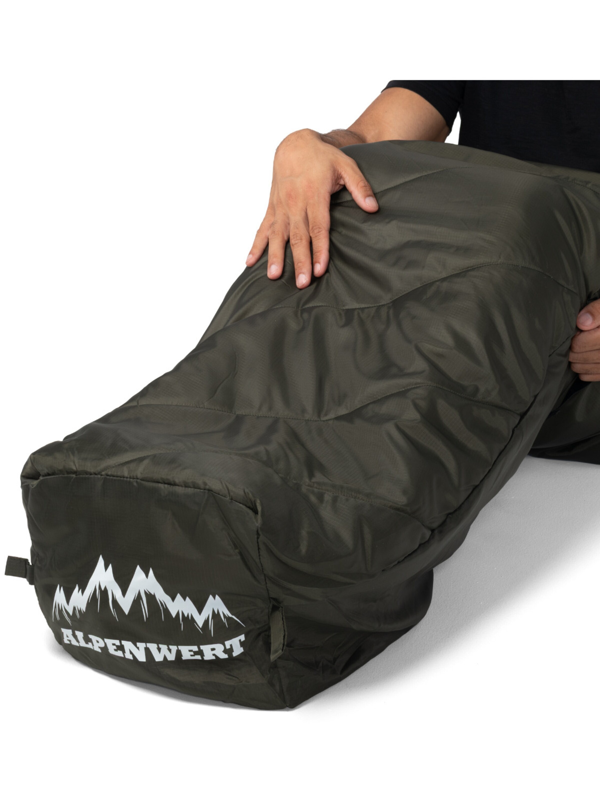 Alpenwert Sleeping Bag 'Schlafsack Sommer' in Green