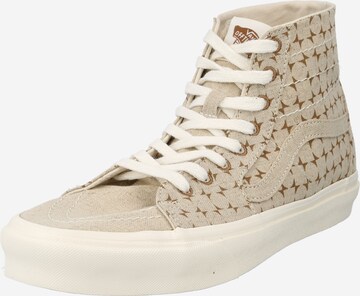 Baskets hautes VANS en beige : devant