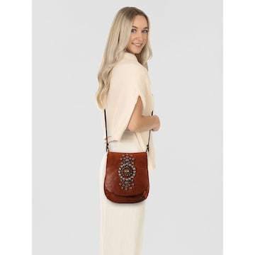 Campomaggi Schoudertas 'Giada' in Bruin: voorkant