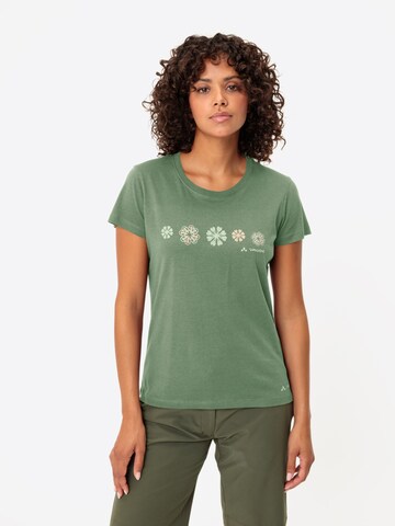 VAUDE Performance shirt 'W Cyclist T V' in Green: front
