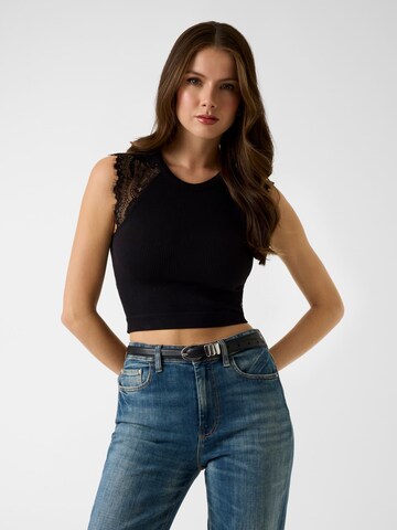 GUESS Top in Schwarz: Vorderseite