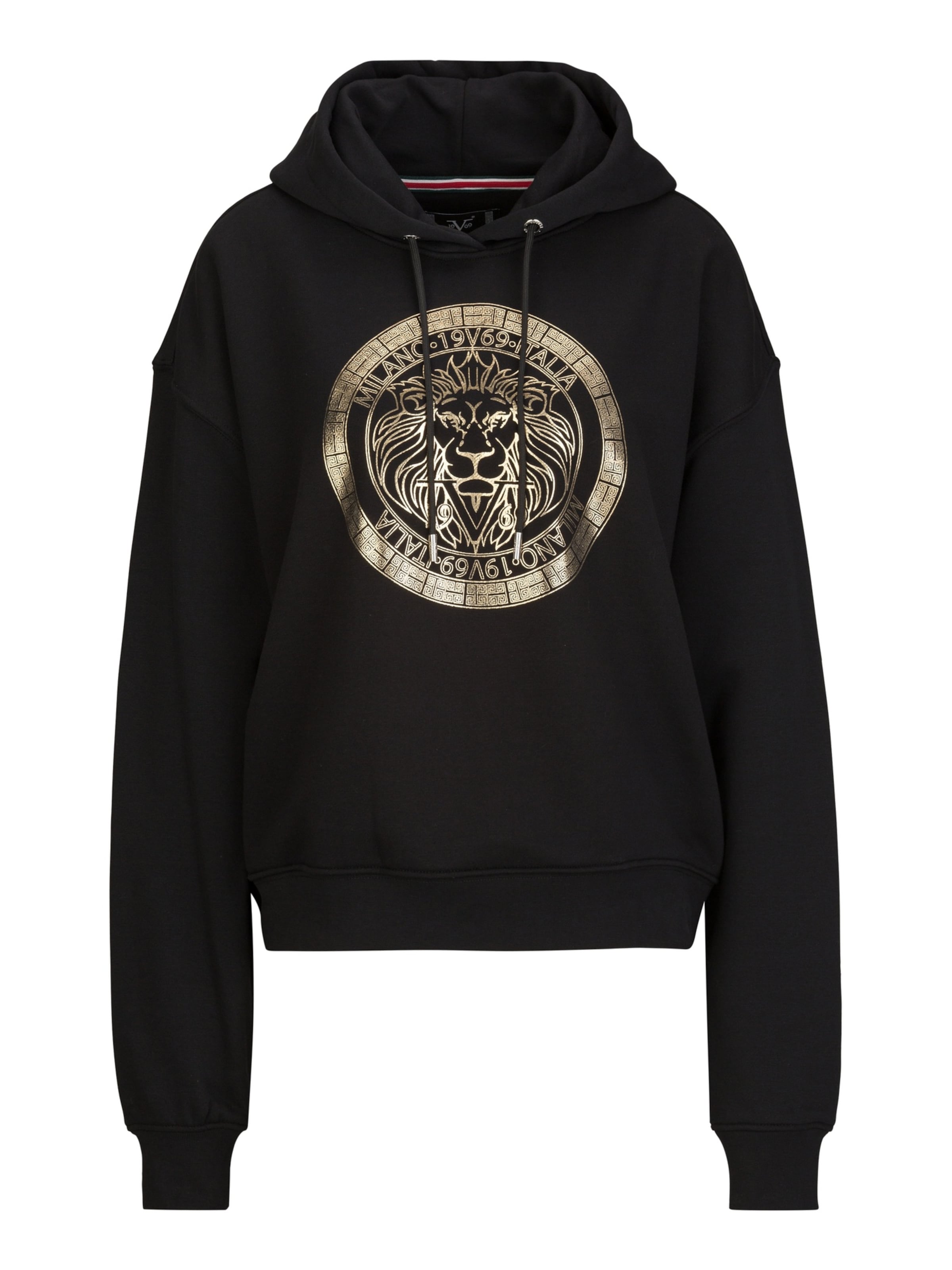 19V69 ITALIA Sweatshirt 'Kara' in Black: front