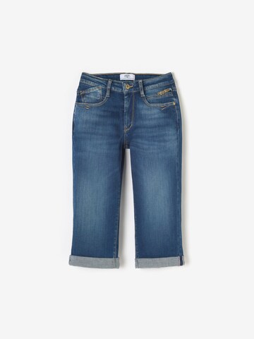 Le Temps Des Cerises Slimfit Shorts 'Phil' in Blau: Vorderseite