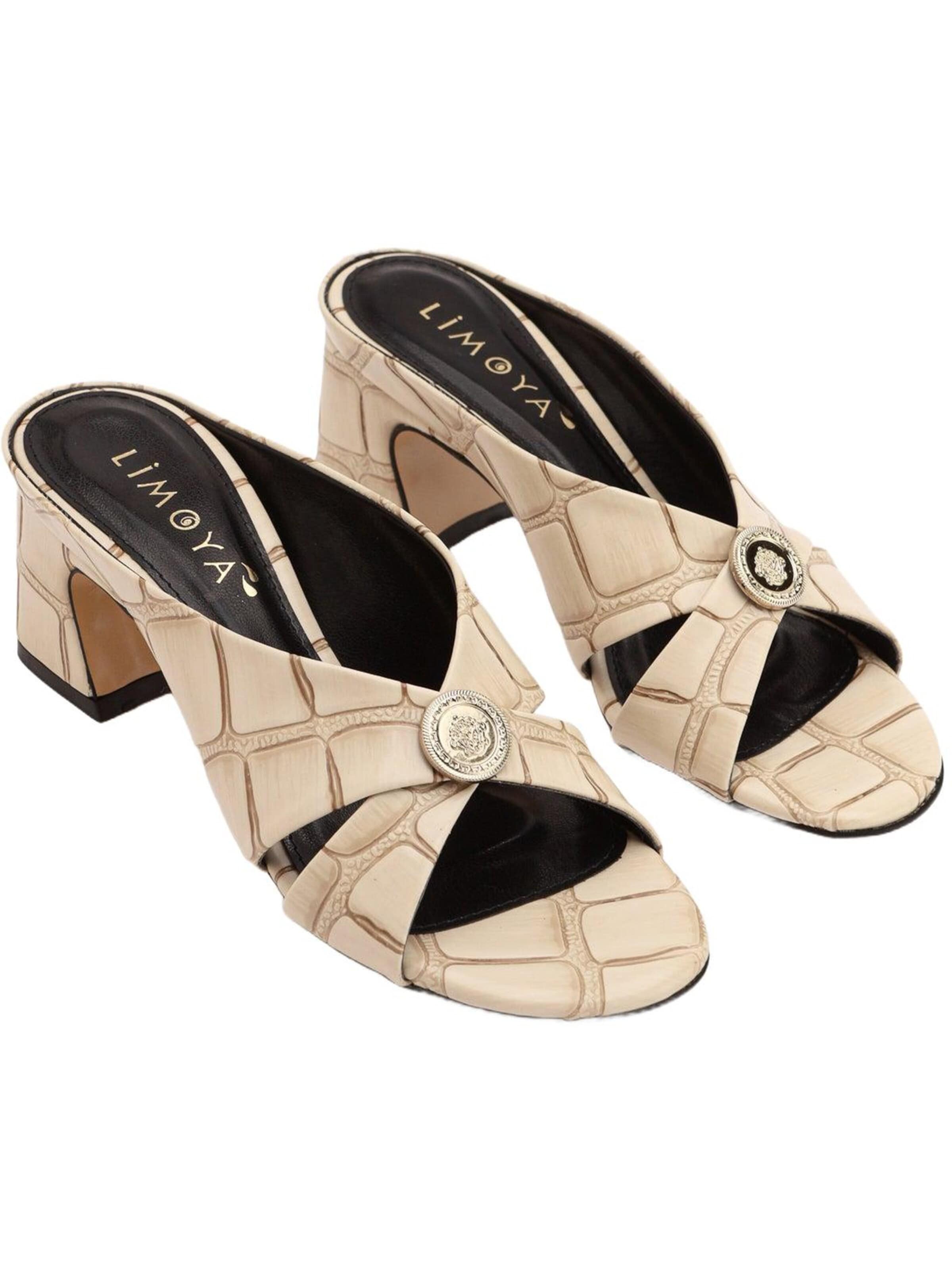 Mule 'Dinara' Limoya en beige