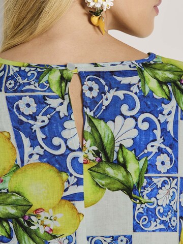 Chemisier MADELEINE en bleu