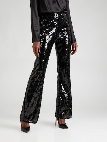 Lindex Flared Pants in Black: front