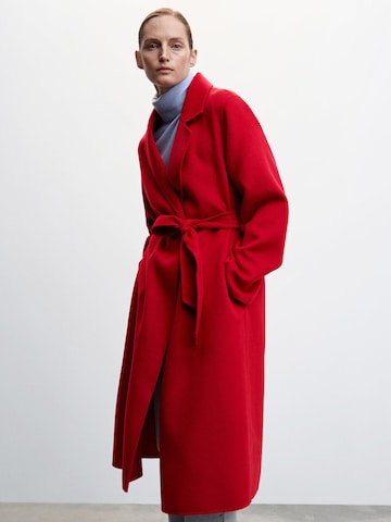 MANGO Between-Seasons Coat 'Batin' in Red: front