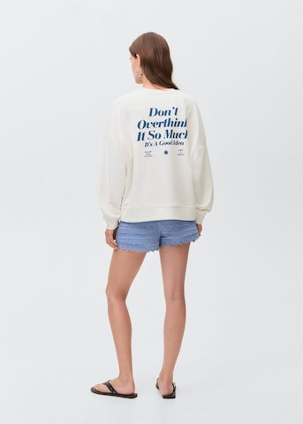MANGO TEEN Sweatshirt 'Think' in Wit