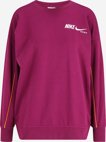 NIKE Sportief sweatshirt in Roze: voorkant