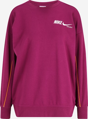 NIKE Sportovní mikina – pink: přední strana